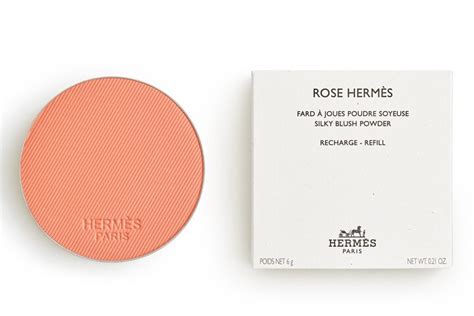 hermes rose apricot blush|Rose Hermès, Silky blush powder refill, Rose Abricot.